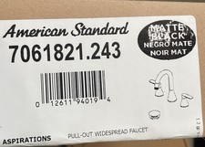 American Standard 7061821.243 Aspirations Widespread Pull-Out Faucet Matte Black