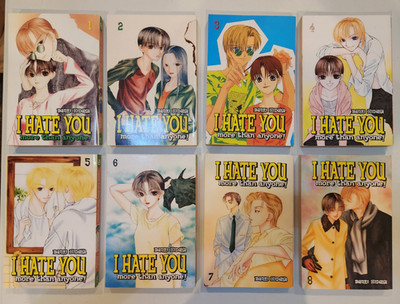 I Hate You More Than Anyone! Volumes 1-8 English Manga by Banri Hidaka CMX OOP