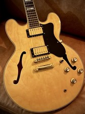 2015 Epiphone By Gibson Sheraton II Pro Semi Hollow Guitar, Natural w/ Case MINT