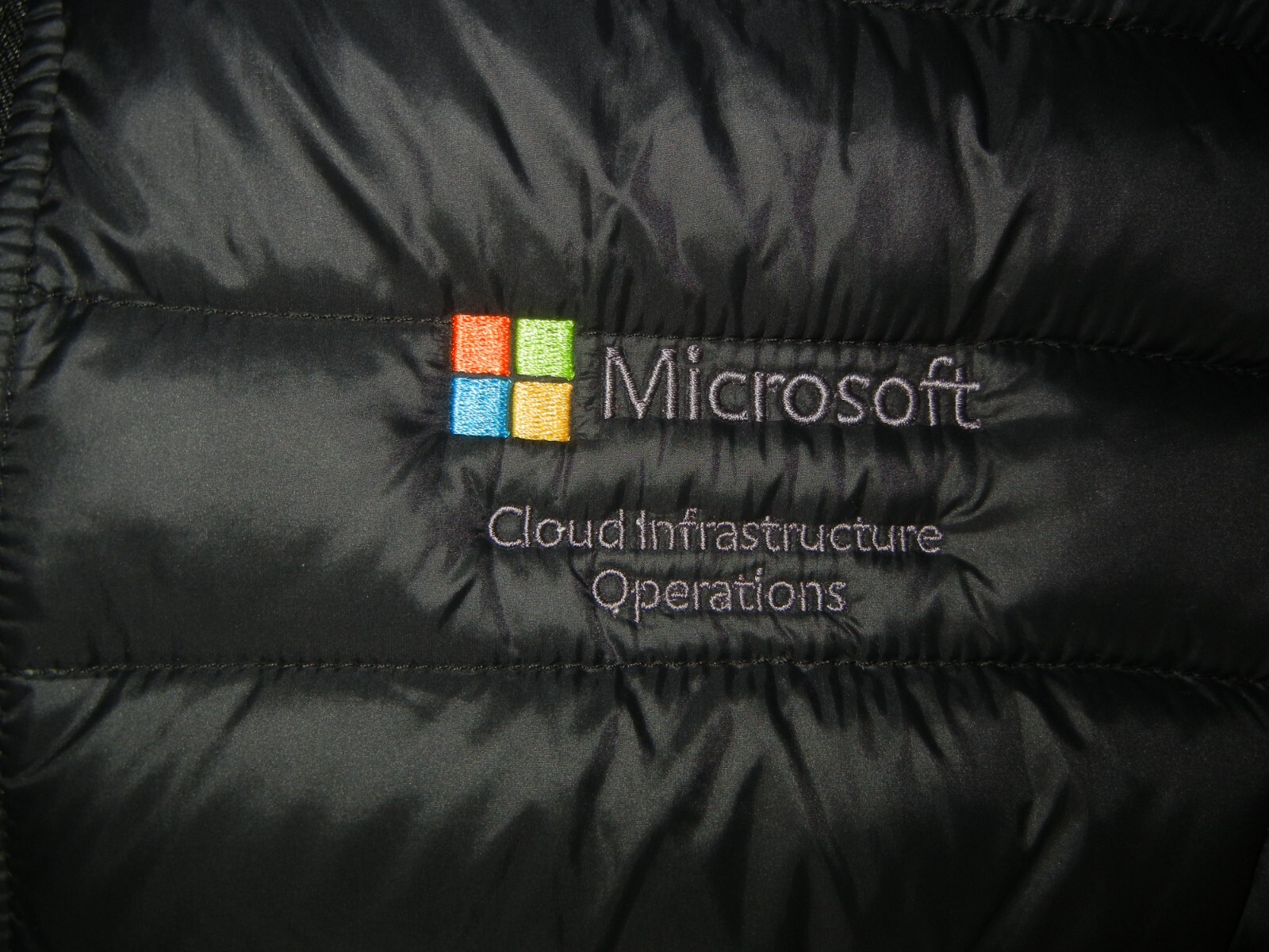 MICROSOFT CLOUD Windows Black Warm DOWN WINTER JA… - image 3