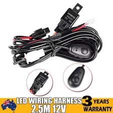 Wiring Harness Kit 12V 40A Fuse ON OFF Switch Relay For LED Fog Work Light Bar