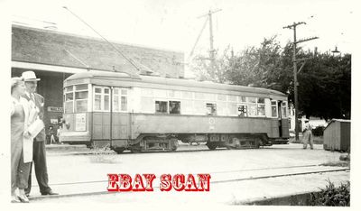 6H453 RP 40er Jahre? Kansas City Public Service Eisenbahnwagen #1411 Country Club Line