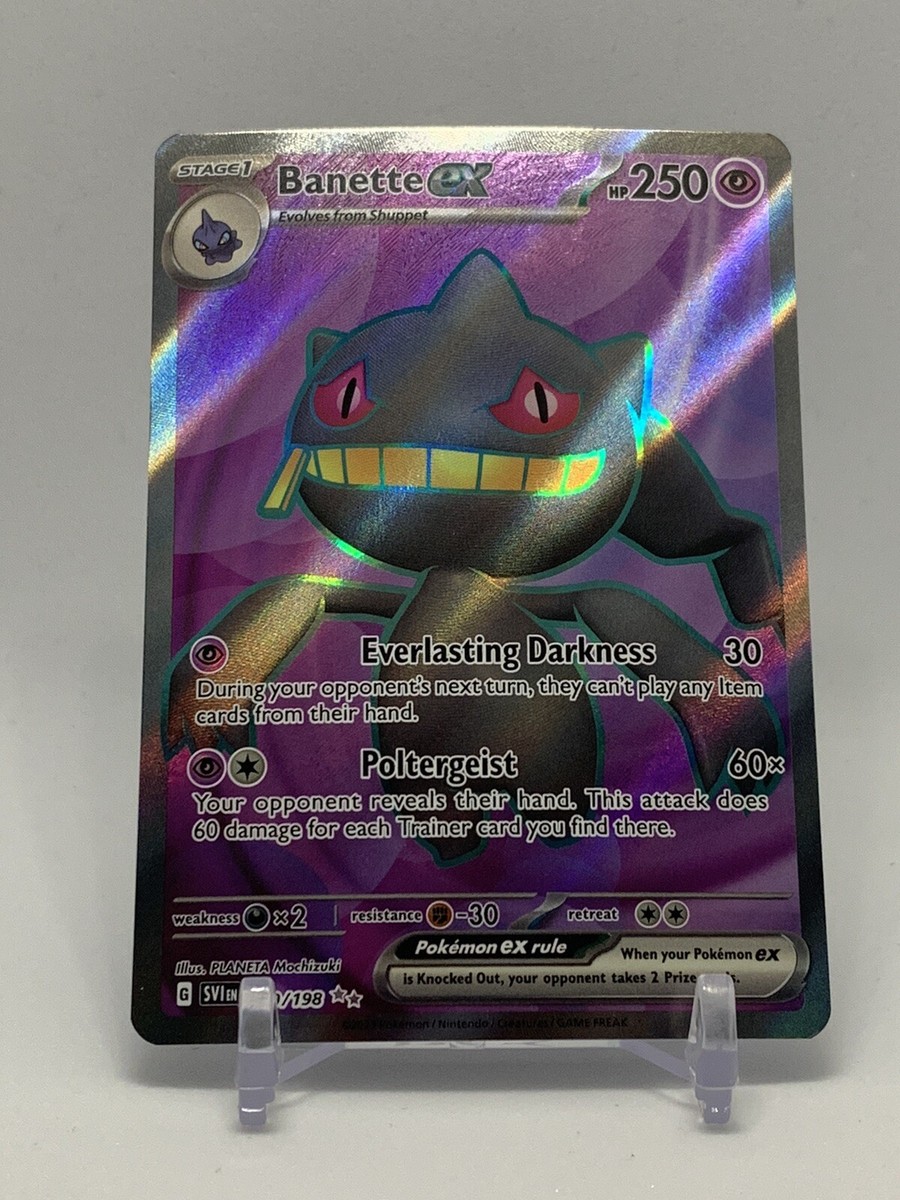 Pokemon Scarlet & Violet Base Set Ultra Rare Banette ex #229 Pokemon Scarlet & Violet Base Set Ultra Rare Banette ex #229