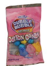 Dubble Bubble Gum Balls Cotton Candy 1ea 4oz Bag-Brand New-SHIPS N 24 HOURS