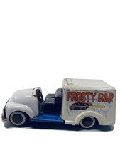 Rare White FROSTY BAR ICE CREAM TRUCK FRICTION Litho JAPAN MID-CENTURY Fast Ship