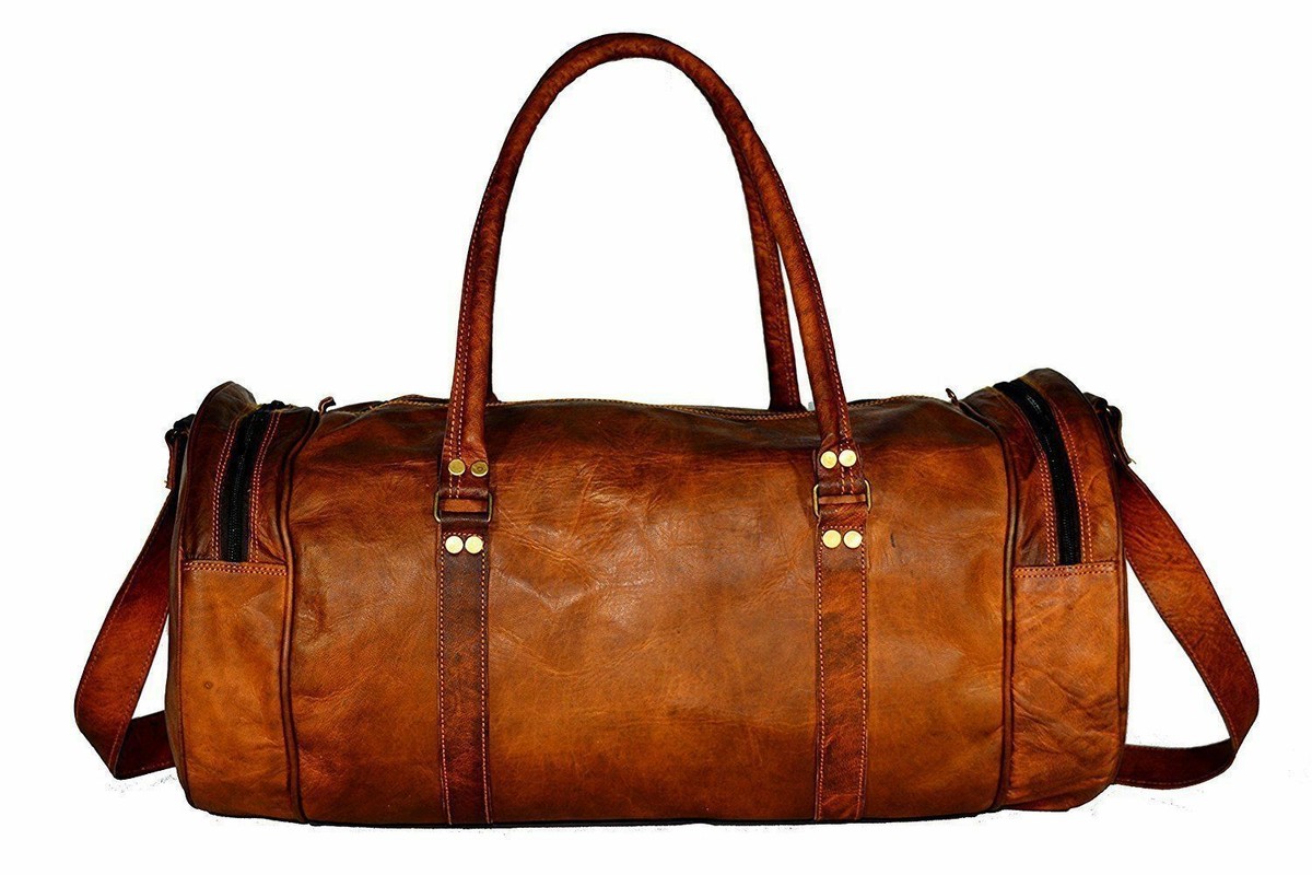 Sac De Voyage En Cuir Vintage Prometteur Pour Le Gymnase Du Week-End