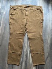 Carhartt Women  s Rugged Flex Relaxed Fit Twill Double Front Work Pant 26W NWT