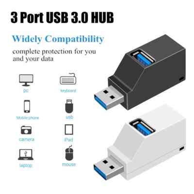 USB 3.0 HUB 3 Port Verteiler Adapter für PC Laptop Macbook Notebook HIGH SPEED13