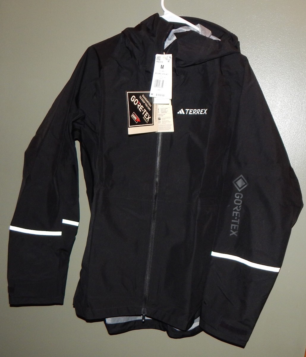 Adidas Xploric Gore-Tex Men's Rain Jacket HN2918 Size M Adidas Xploric Gore-Tex Men's Rain Jacket HN2918 Size M