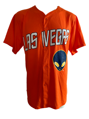Las Vegas 51s Orange Jersey Mens Size XL Area 51 Alien Minor