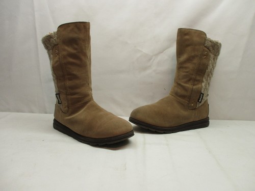 MukLuks Taupe Mid Calf Lined Comfort Boots Womens Size 8