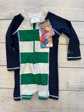 SnapperRock Rash Guard Swim Suit Baby 0-6 Months New UPF 50+