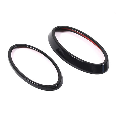 Gloss Black Front & Rear Emblems Overlay Ring Trim Fits Subaru WRX 2022-2026