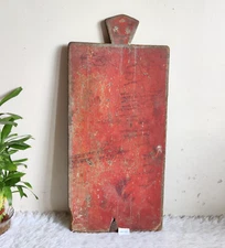 19c Antique Lacquered Wooden Script Slate Manuscript Agreement Board Decor WN414