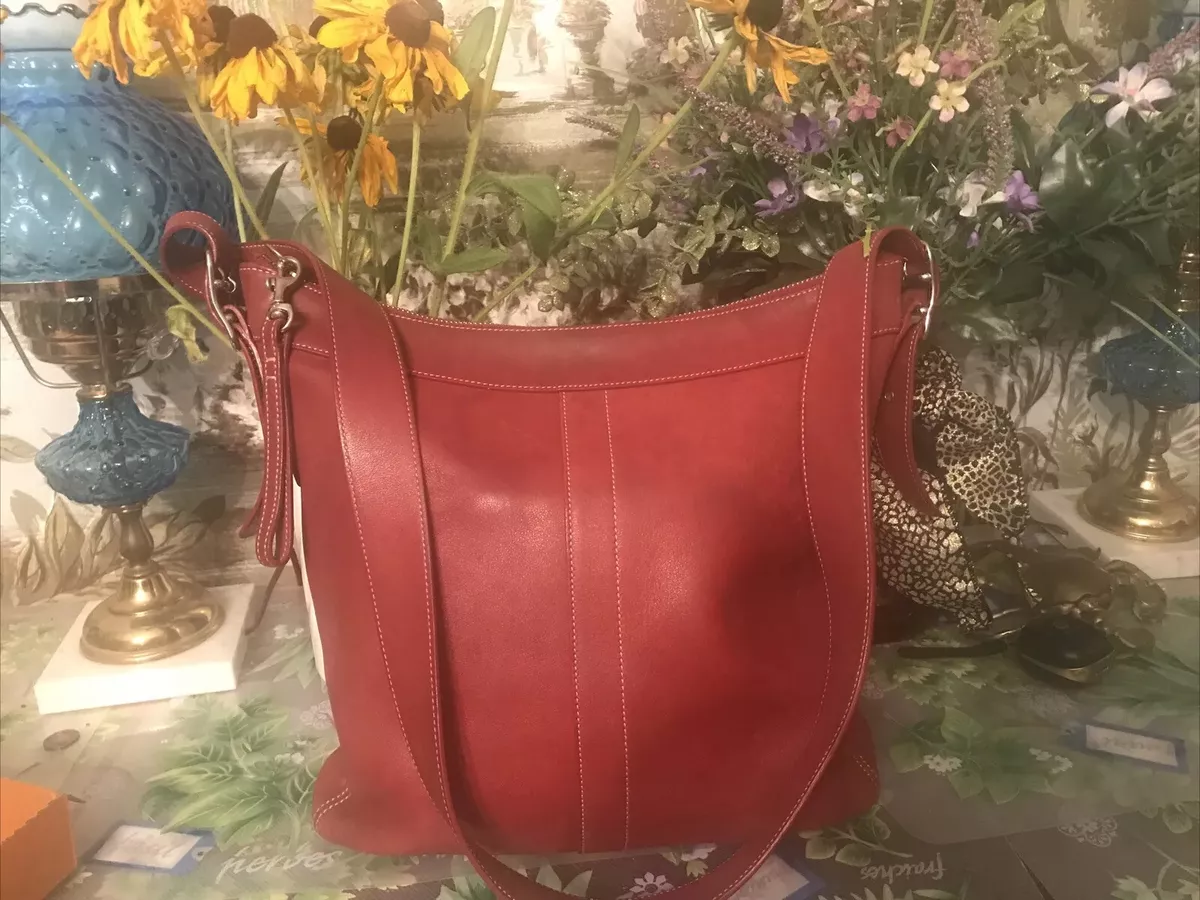 Red coach purse ebay hot sale