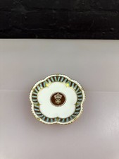 Royal Crown Derby Derbyshire Cricket Club hundertj&auml;hriges Bl&uuml;tenblatt Schmuckschale 1870 1970