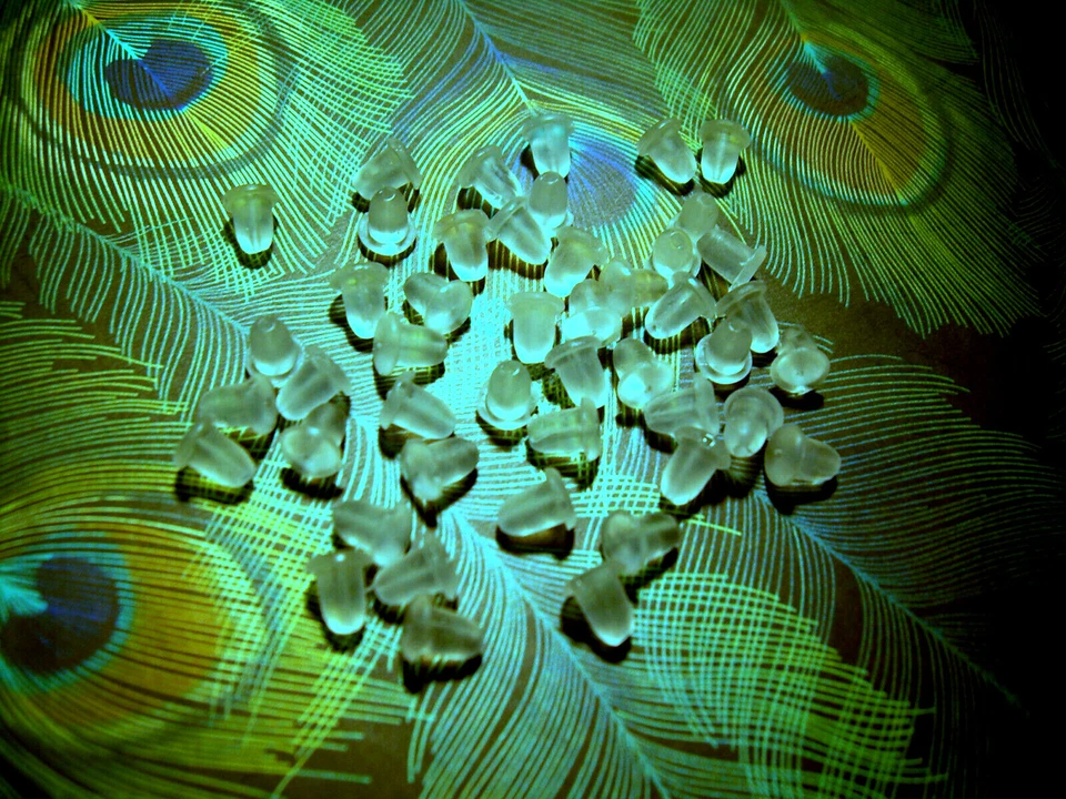 Repuesto de tapones de respaldo blando para tapones o gancho seguro 24 piezas Foto 3 de 4