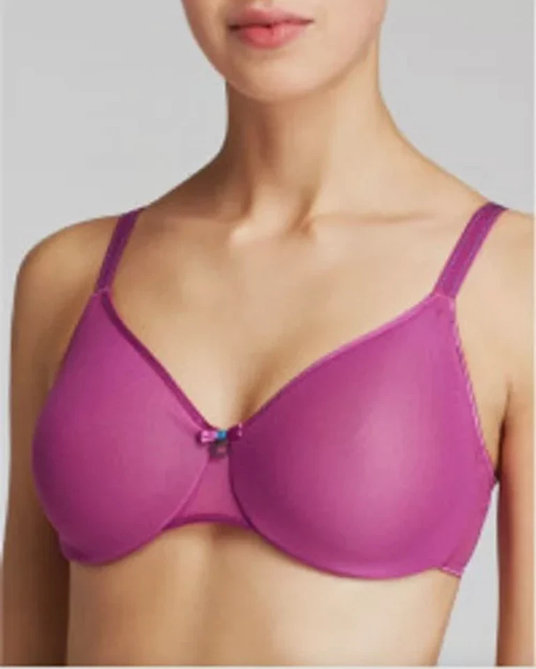 全新带标签 Chantelle C 自然文胸 / 全内裤套装,兰花 * * — 第 2/4 张图片