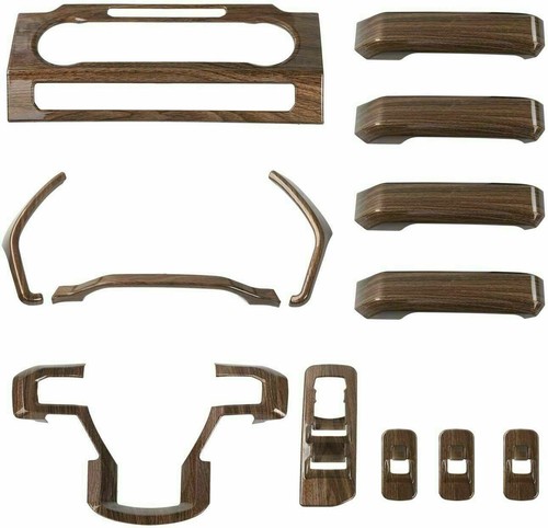 14X Interior Decoration Trim Kit Accessories for Ford F-150 2015-2020 Wood Grain - 第 8/11 張圖片