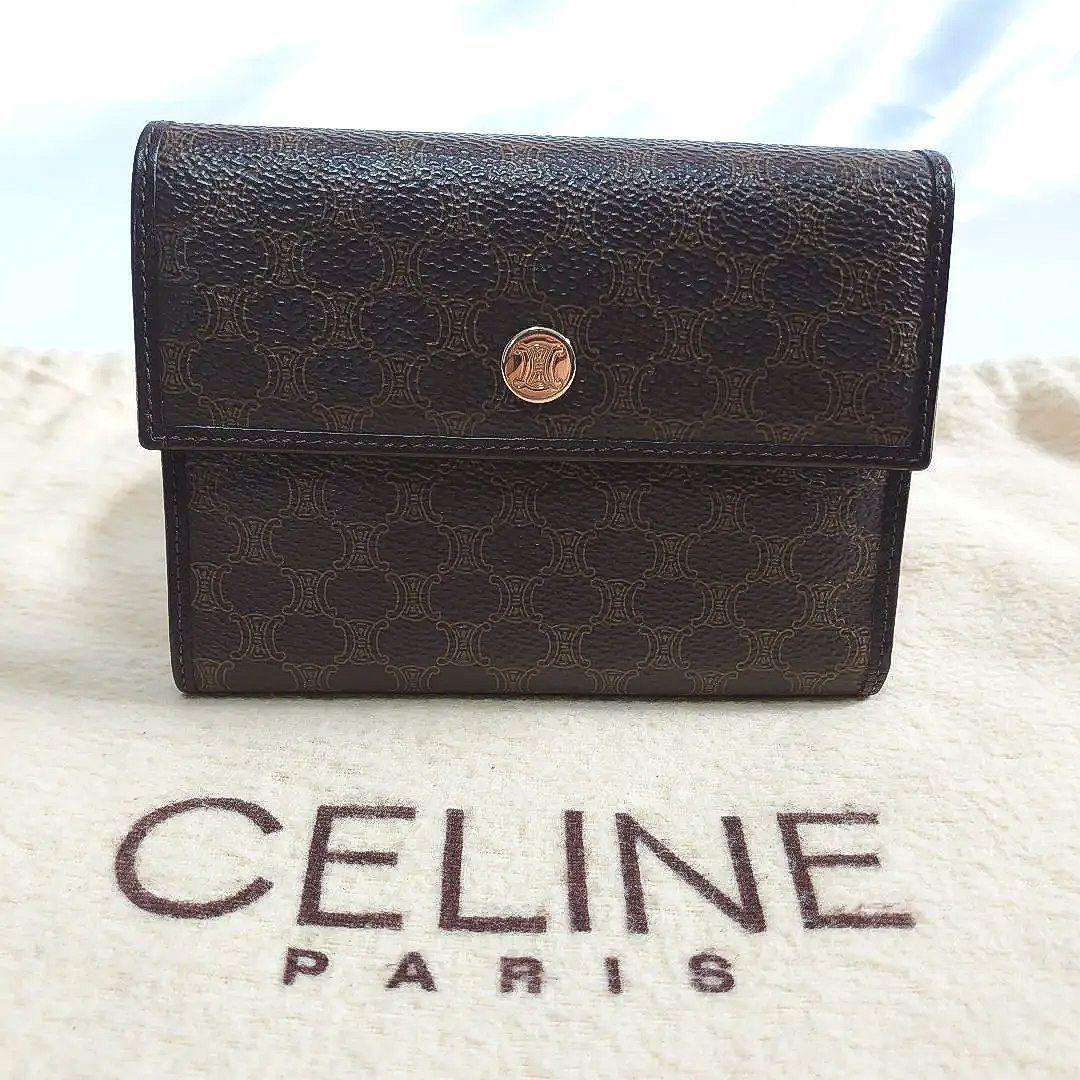 Celine   Macadam Pattern Folding Wallet Luxury De… - image 1