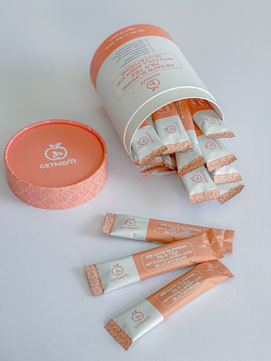 Getmefit 28 Days Slimming Milk tea with Glutathione & Collagen drink
