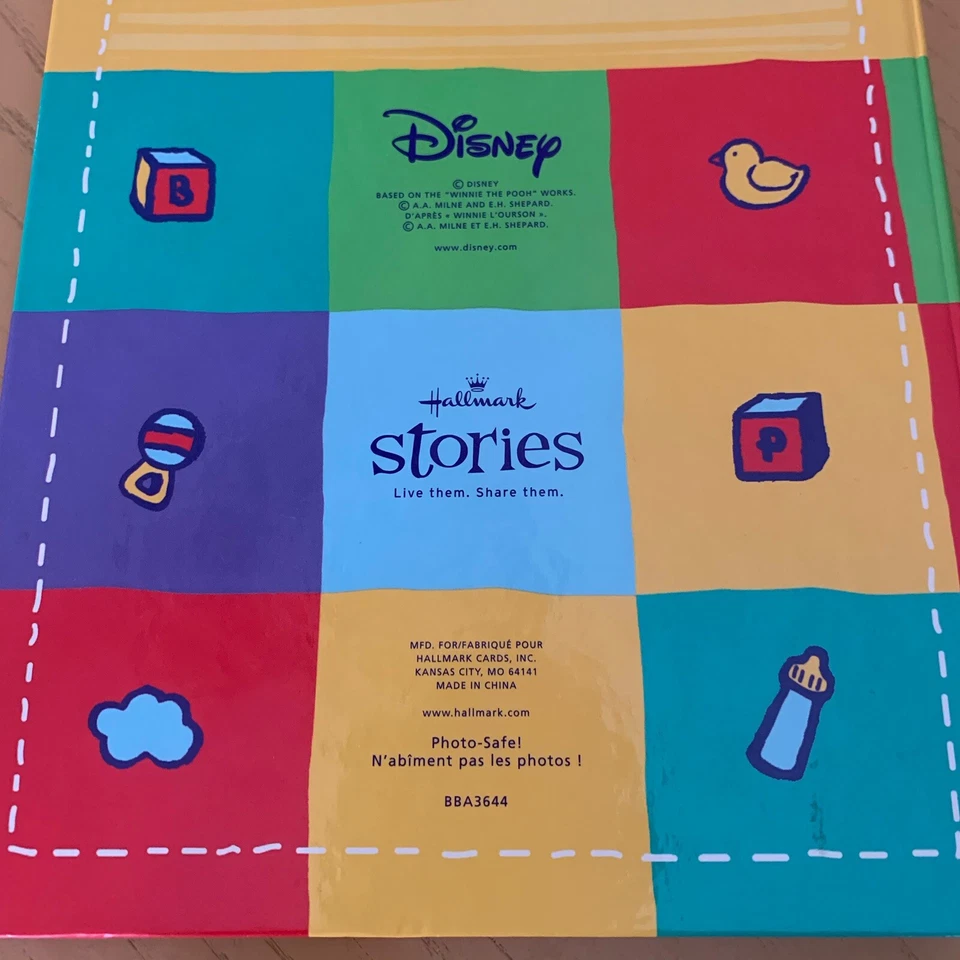 Y2K Disney Hallmark Stories Winnie The Pooh 100 4x6 Photo Album w/ Inserts NOS - Image 3 of 4