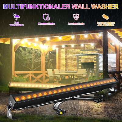 192W Strobe Wasserdichte IP65 24LED Wall Washer Licht RGB Bühnenlicht Hochzeit