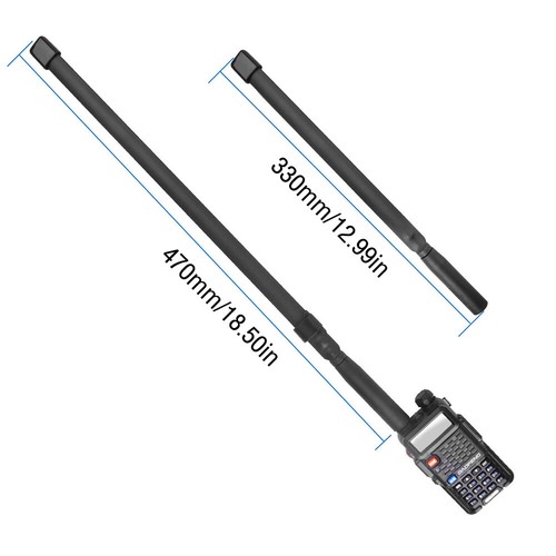 ✅Foldable CS Tactical Antenna SMA-Female Dual Band for BaoFeng UV-5R UV-82 Radio - Picture 3 of 14