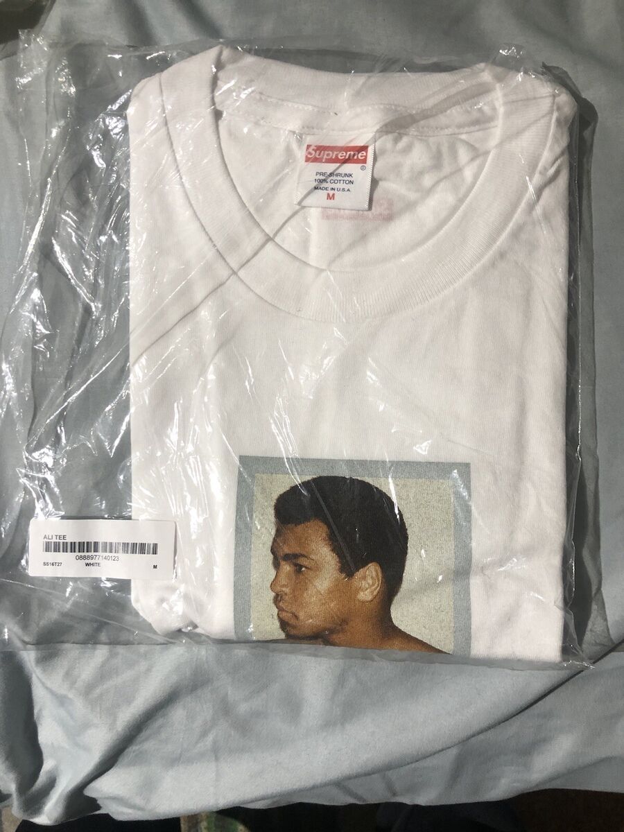 Supreme Muhammad Ali Tee T-shirt Size M Medium White SS16 Supreme Muhammad Ali Tee T-shirt Size M Medium White SS16