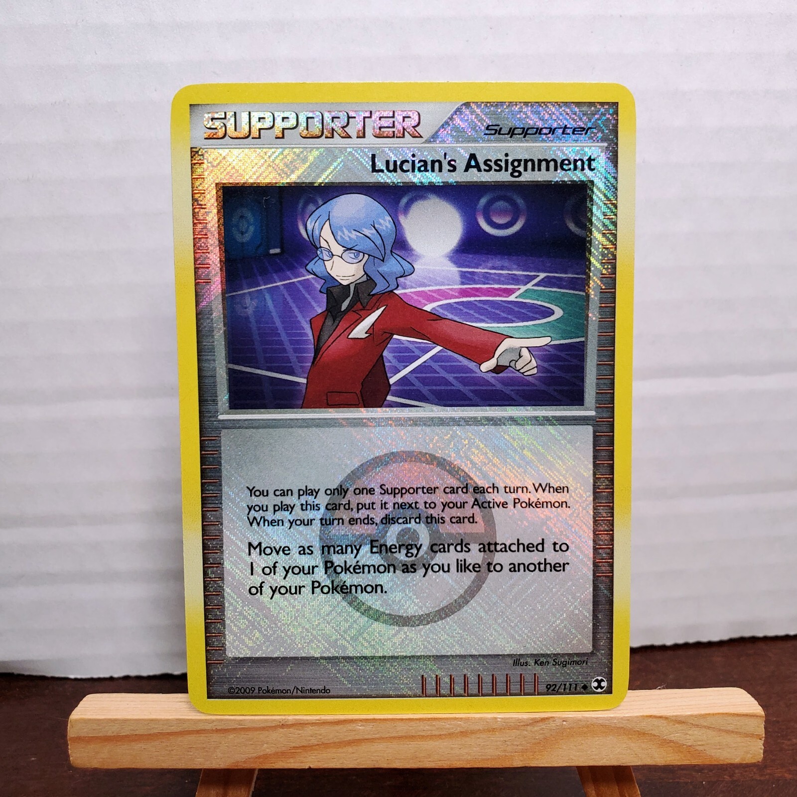 Pokémon TCG Lucian's Assignment 92/111 League Promo Rising Rivals Crosshatch NM