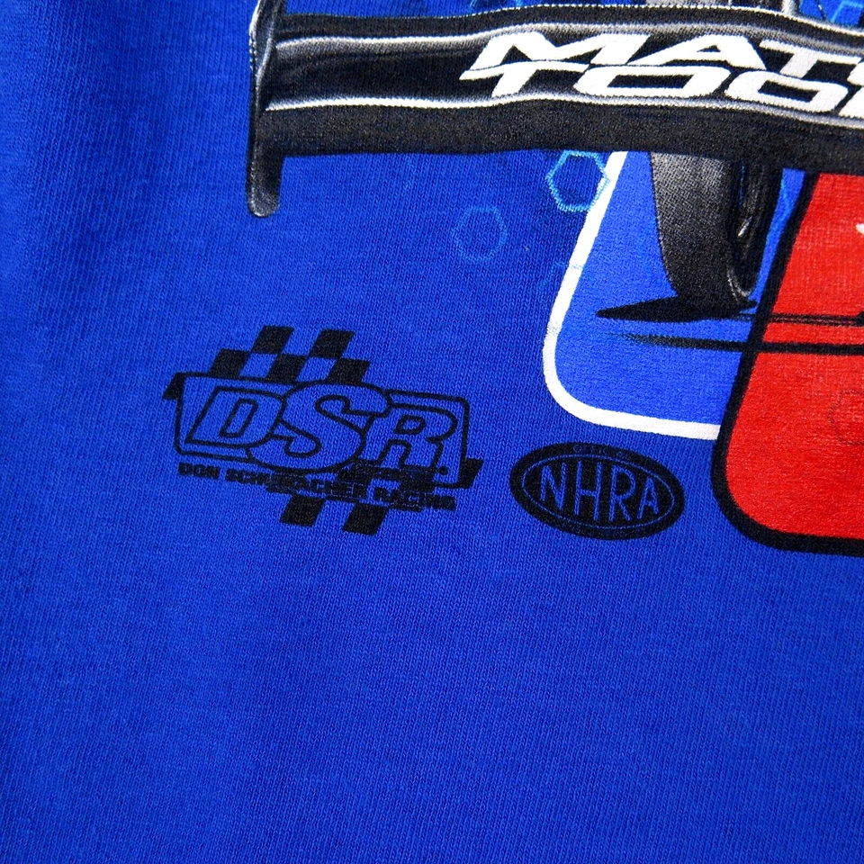 Camiseta ANTRON MARRÓN Para Hombre M Azul Matco Tools NHRA Racing Gildan Algodón Pesado Foto 4 de 4