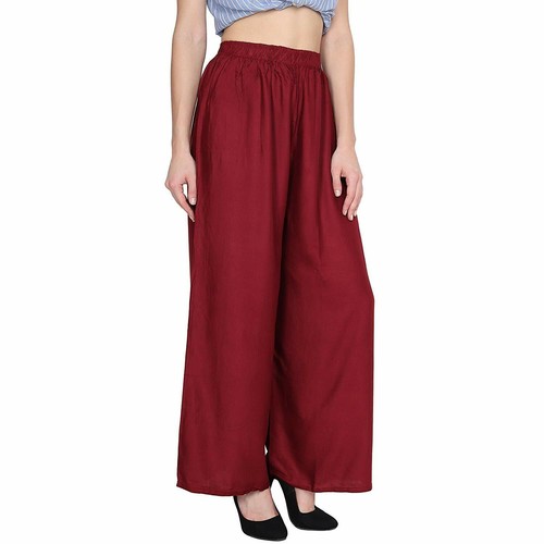 Rayon Pant Designer Palazzo Women Plazo 