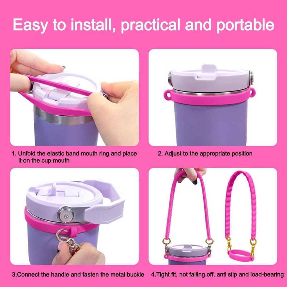 WoRuyKot Stanley Cup Tragetasche Für 40oz - Wasserdichter Flaschenhalter Mit Handyfach & Verstellbarem Gurt