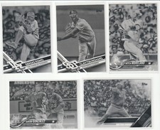 TOPPS B/W NEGATIVE UPICK SABATHIA MORELAND ADRIAN GONZALEZ CLAYTON RICHARD ROMO