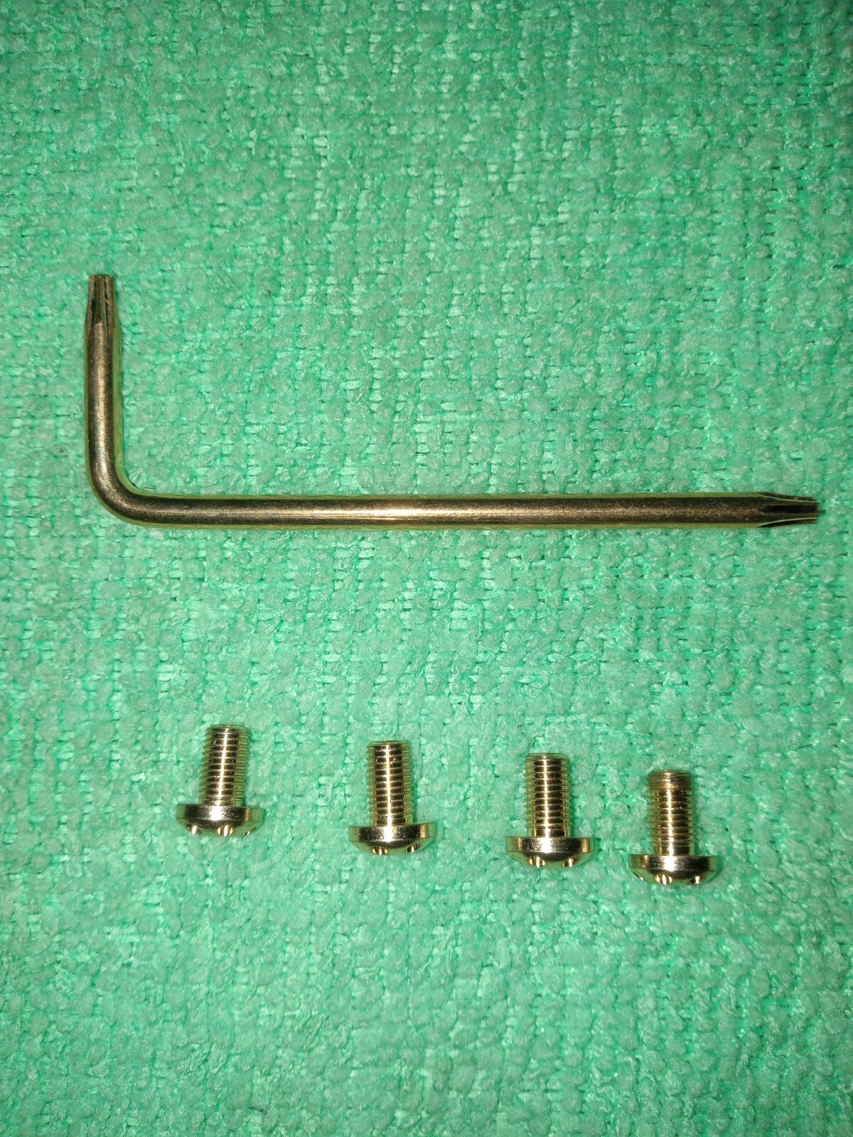 1911 Colt Grip Screws Fits All 1911 Grips Models Polished Gold plated 4 pcs