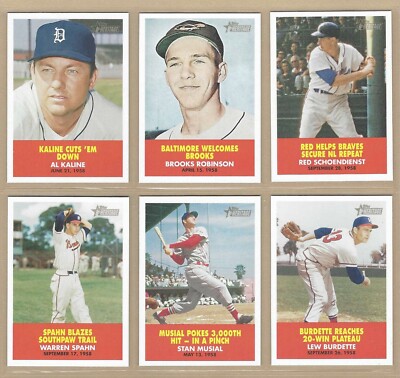 2007 TOPPS HERITAGE BASEBALL FLASHBACKS -- PICK ANY U WANT -- FREE/FAST SHIP