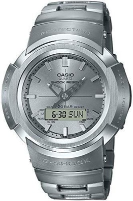 [Casio] G-Shock wristwatchFull metal radio solar AWM-500D-1A8JF Men's Silver 