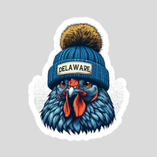 Delaware sticker vinyl decal pride animal chicken novelty state laptop mug