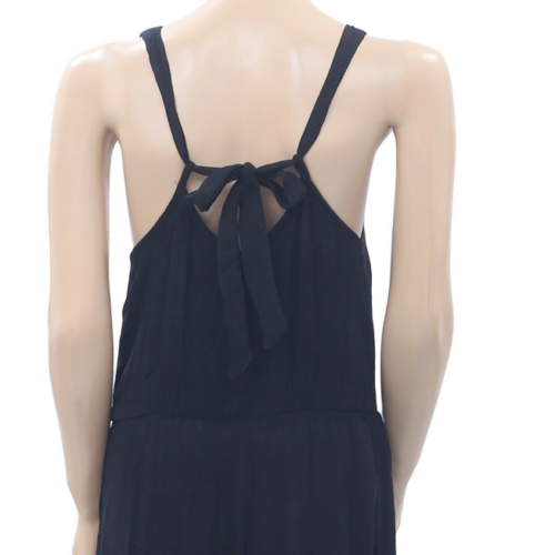 Roxy Crochet Sleeveless Black Long Maxi Dress Slip Macrame Resort Beach S 181104 - Picture 2 of 9