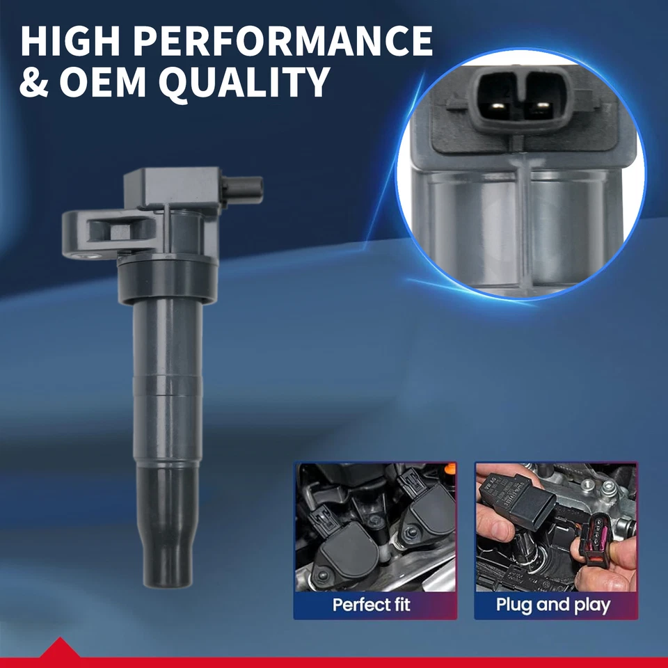 6X Ignition Coil & 6X Iridium Spark Plug for Hyundai Santa Fe Kia Sorento UF546 Foto 2 de 4