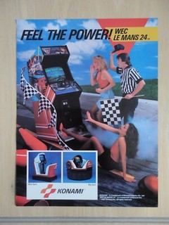 Wec Le Mans 24 Video Arcade Machine Flyer Original Magazine Pull Out Ad
