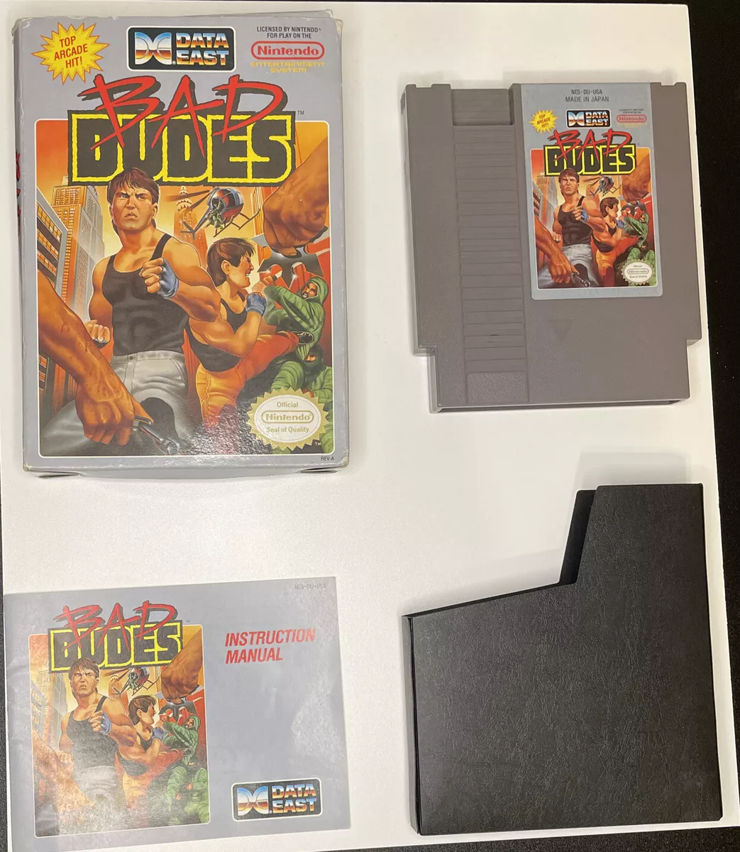 Bad Dudes NES Nintendo Complete CIB Original Authentic Tested