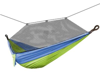 Bliss Hammocks BH-406XL-N-FG To-Go Hammock in a Bag w/ Mosquito Net Blue/Green