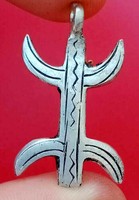 EXTREMELY RARE ANCIENT AMULET CROSS SILVERED VIKING PENDANT ARTIFACT AUTHENTIC