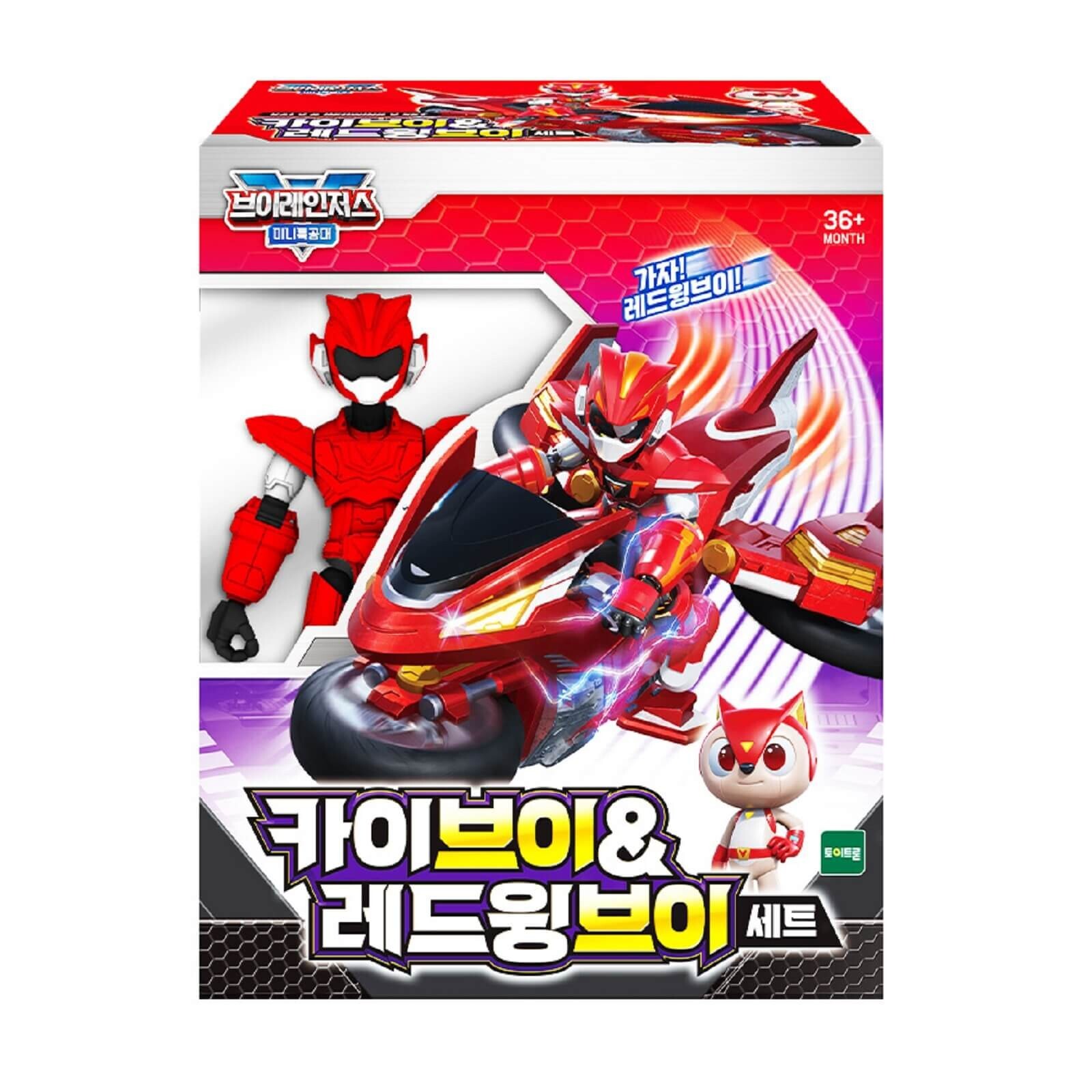 Miniforce Kai V and Red Wing V Figure Bike Set V Rangers Series Korean ...