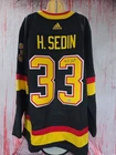 Henrik Sedin Signed Vancouver Canucks Adidas Black Alternate Hockey Jersey W/COA