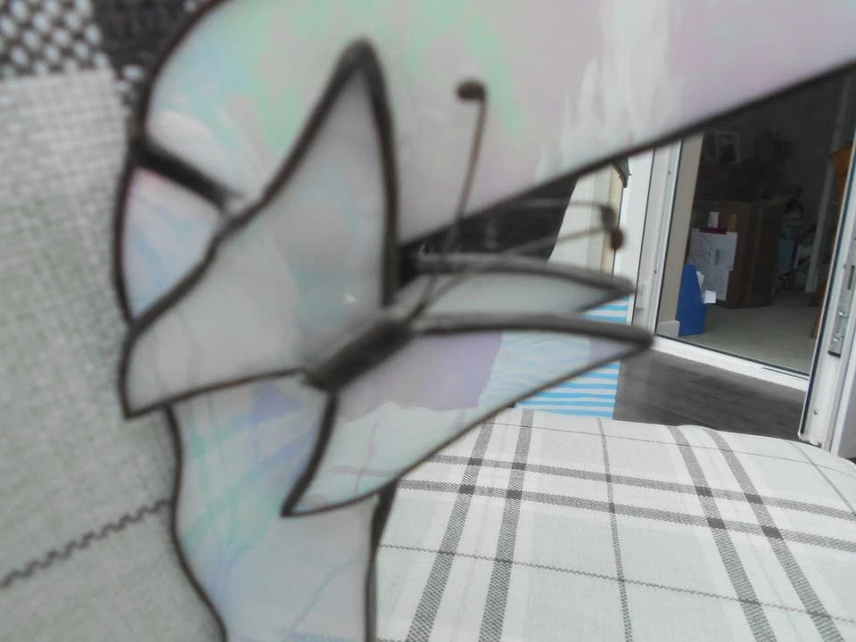 Decorative hand crafted with butterflies mirror - Image 4 of 4