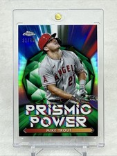 2021 Topps Chrome Prismic Power Green Refractor /99 Mike Trout #PP-2