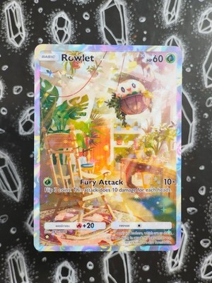   Handgemacht: Rowlet / Bauz | Custom Fan Karte | Stars Holo Design