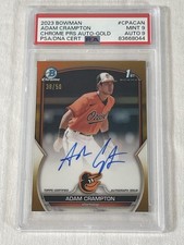2023 Bowman 1st Adam Crampton Chrome Prospect Auto TRUE GOLD Refractor /50 RC